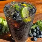 blueberry mojito pitcher recipe - featured image