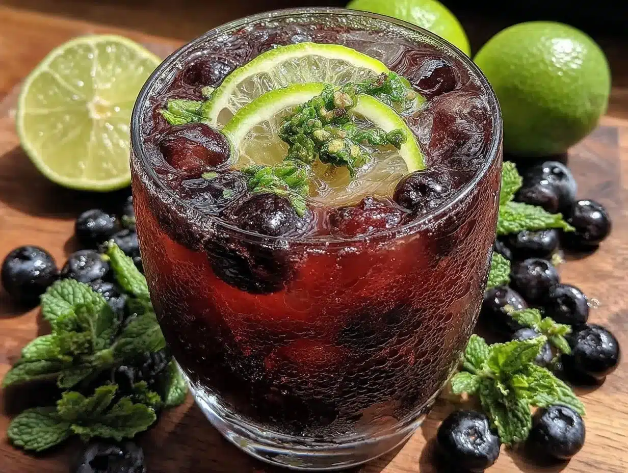 blueberry mojito pitcher recipe preparation steps