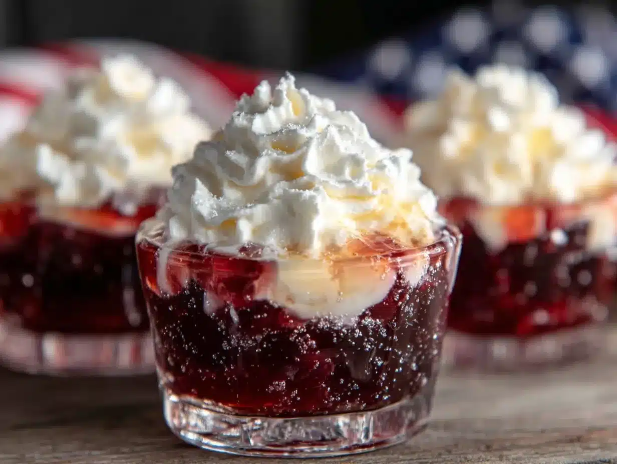 boozy red white blue jello shots preparation steps