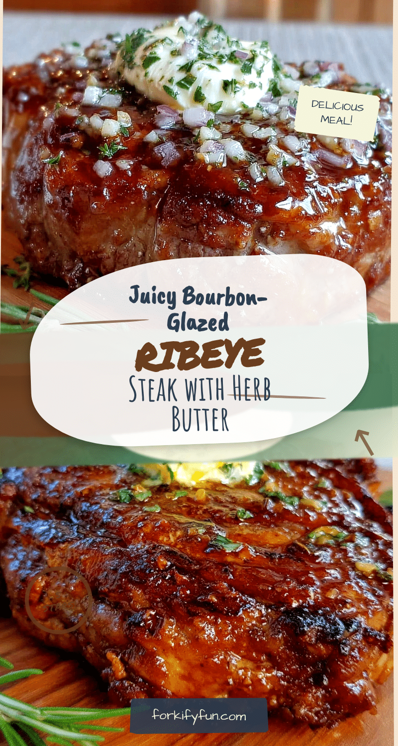 bourbon-glazed ribeye steak recipe