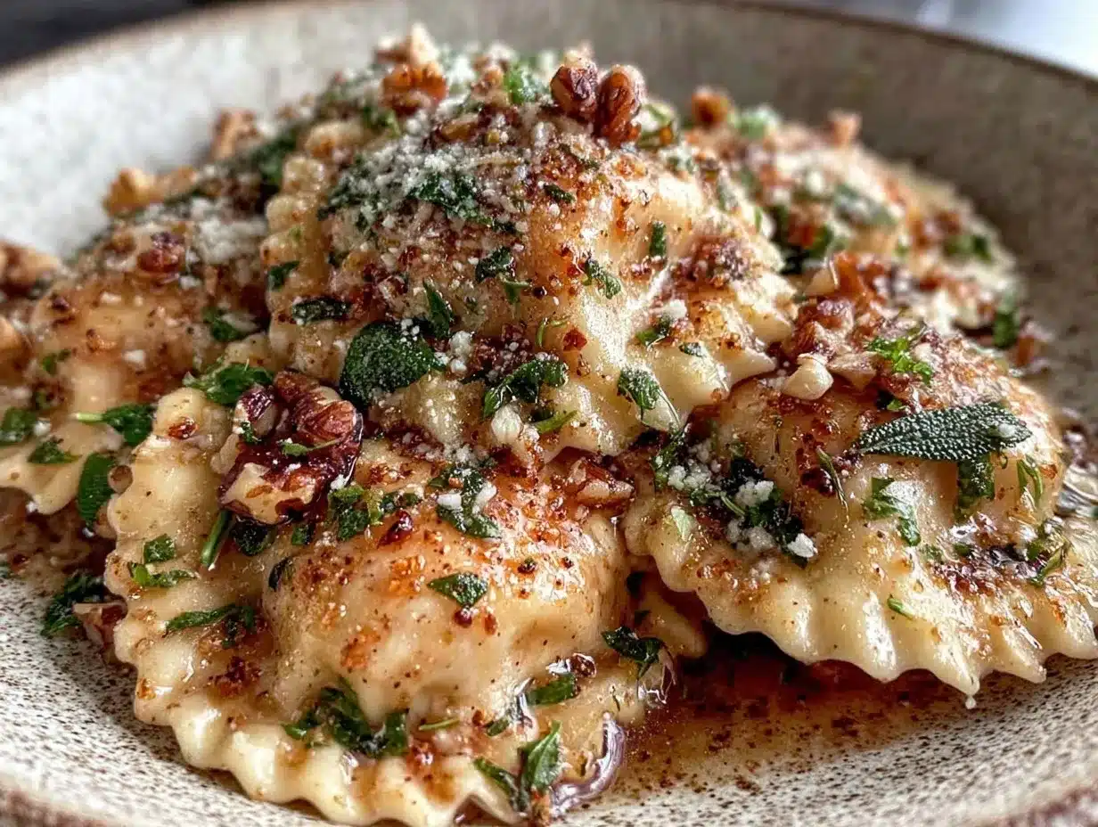brown butter sage ravioli preparation steps