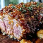 brown sugar garlic pork tenderloin crockpot recipe - featured image
