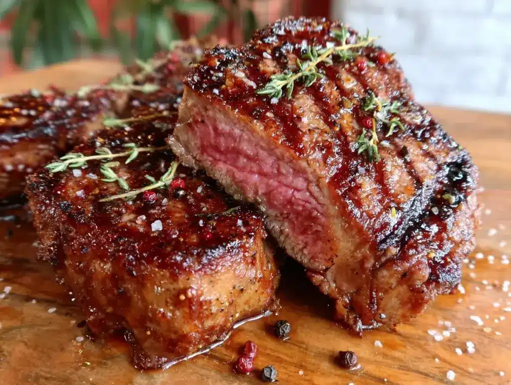butter-basted ny strip steak - featured image