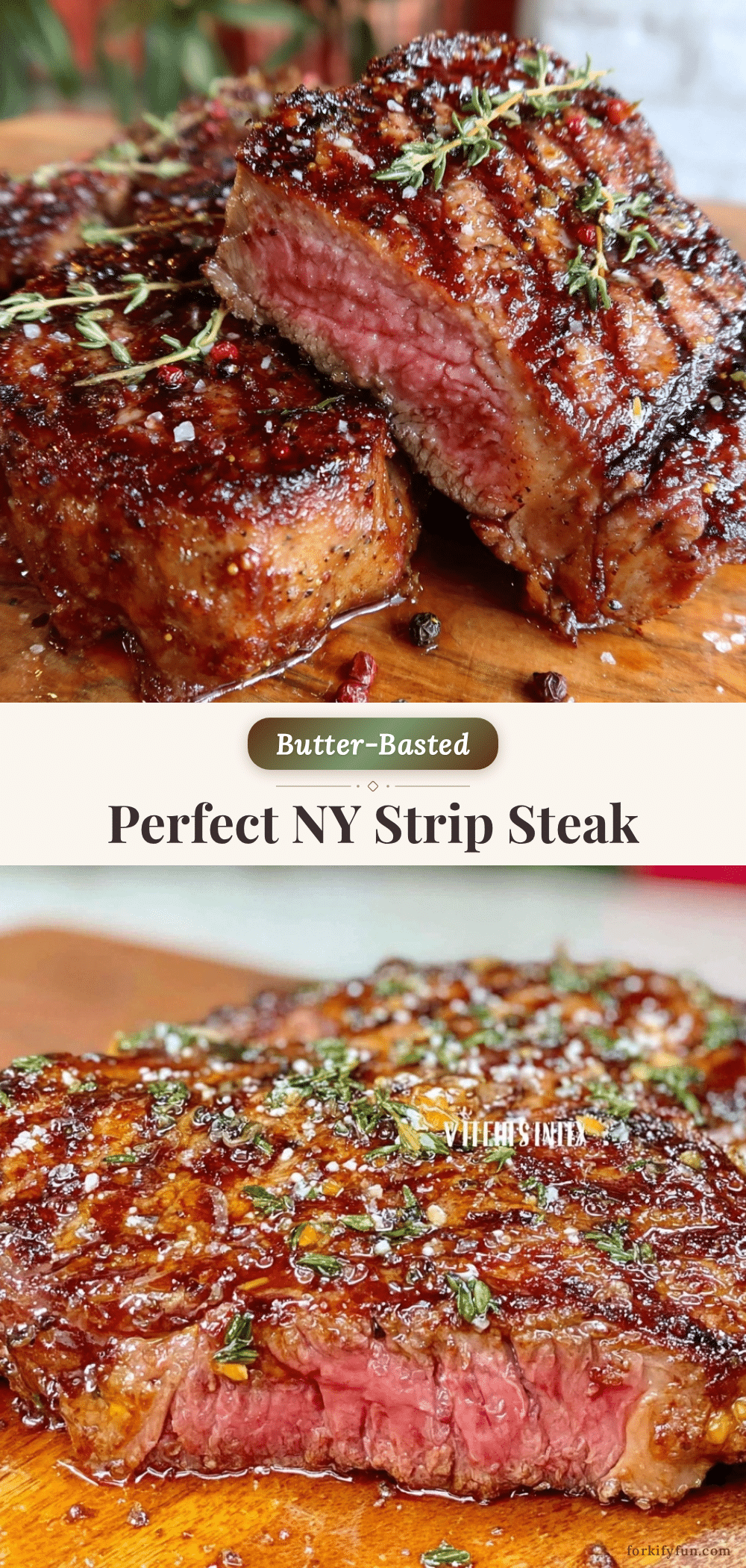 butter-basted ny strip steak recipe