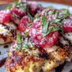 caprese grilled chicken - featured image