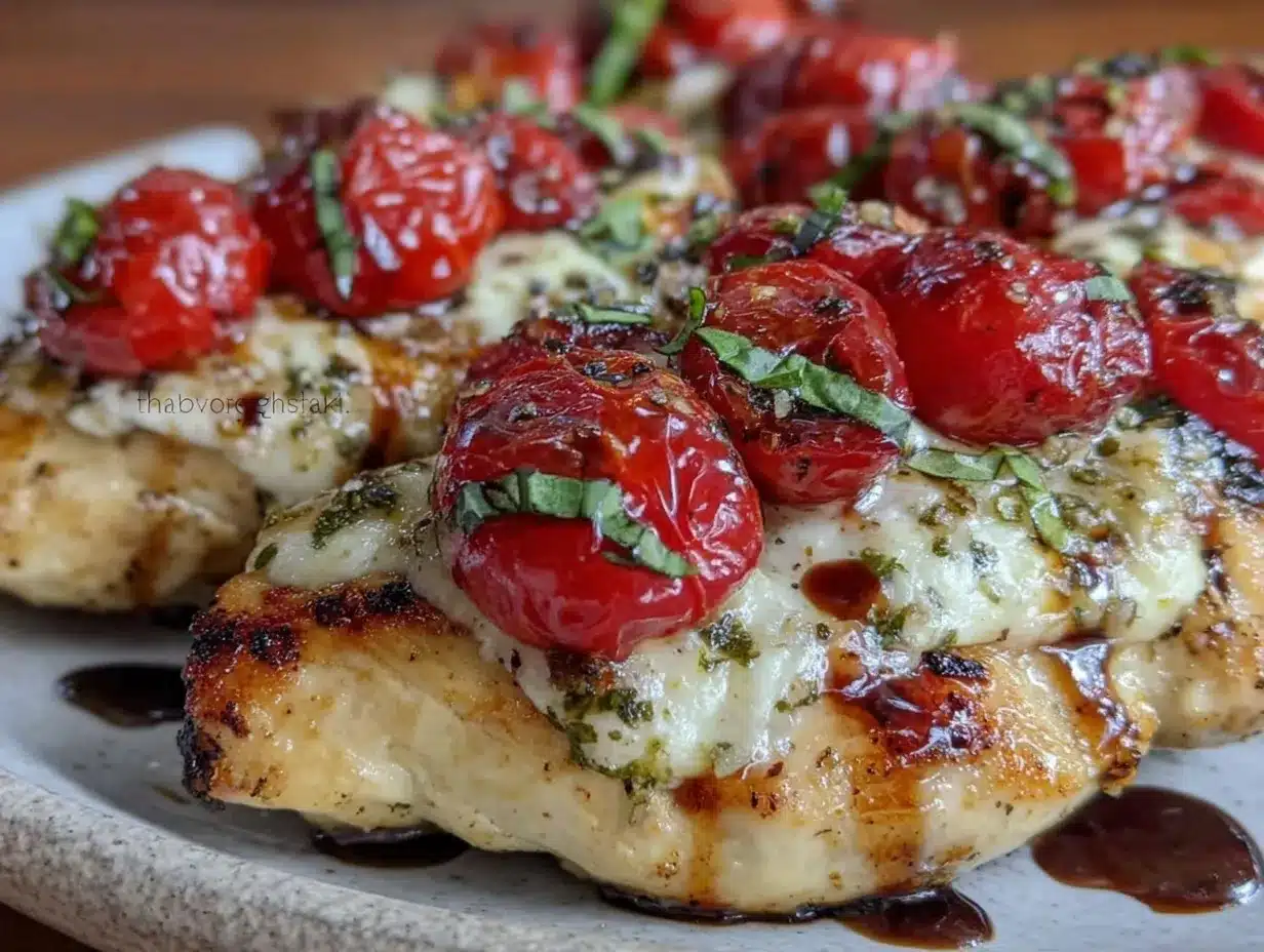 caprese grilled chicken preparation steps