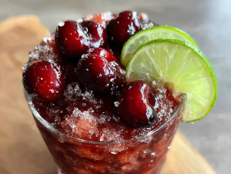 cherry lime slushie - featured image