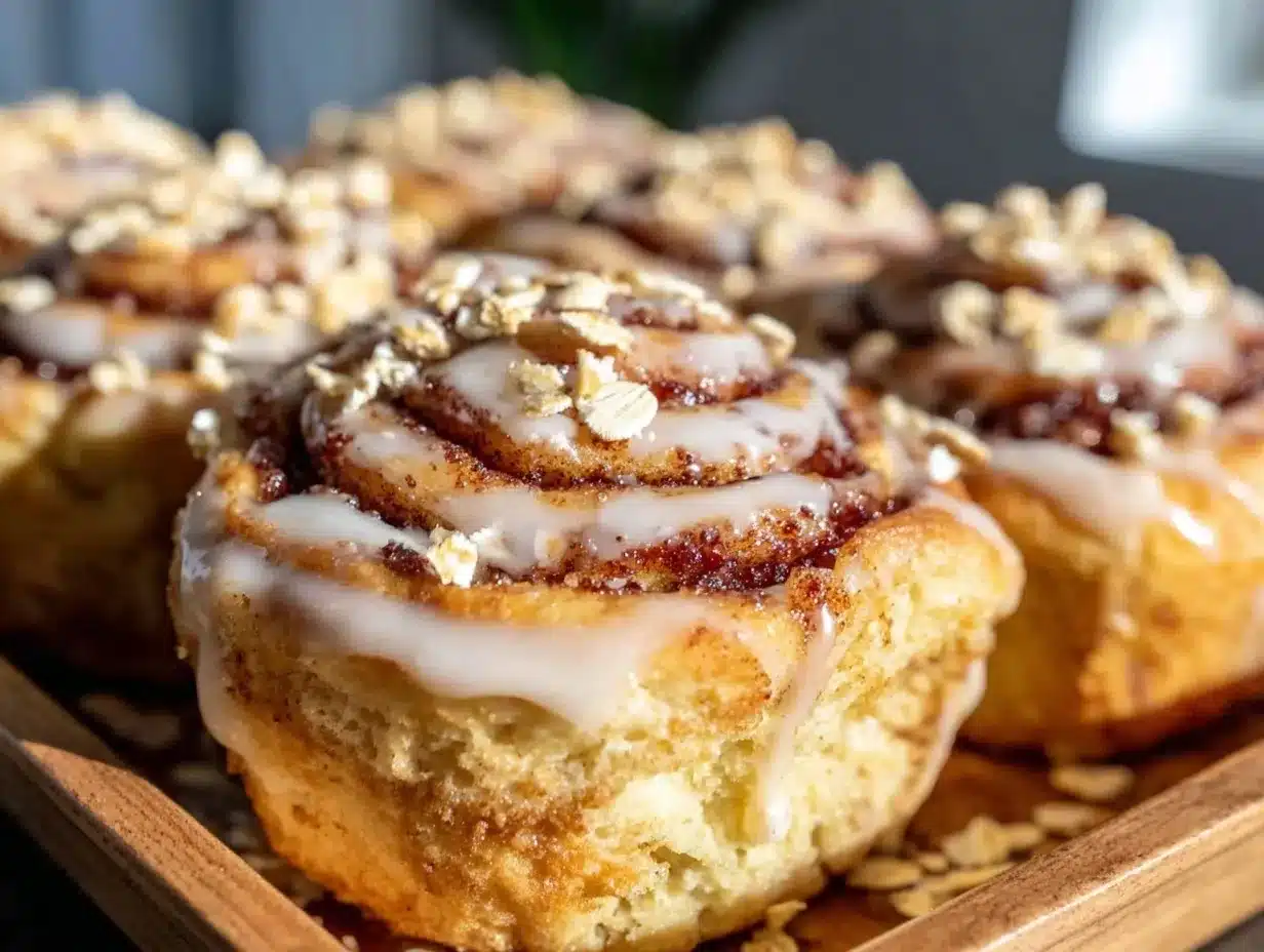 cinnamon roll baked oatmeal preparation steps