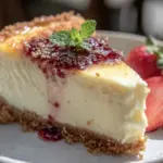 classic New York style cheesecake - featured image