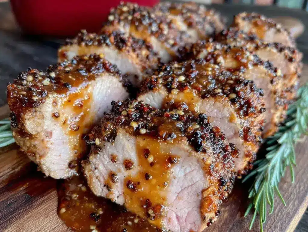 coffee-rubbed pork tenderloin - featured image