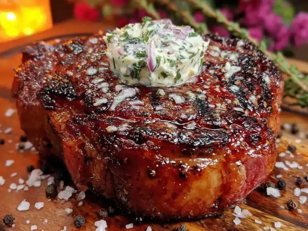 coffee-rubbed ribeye steak - featured image