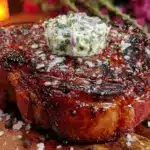 coffee-rubbed ribeye steak - featured image