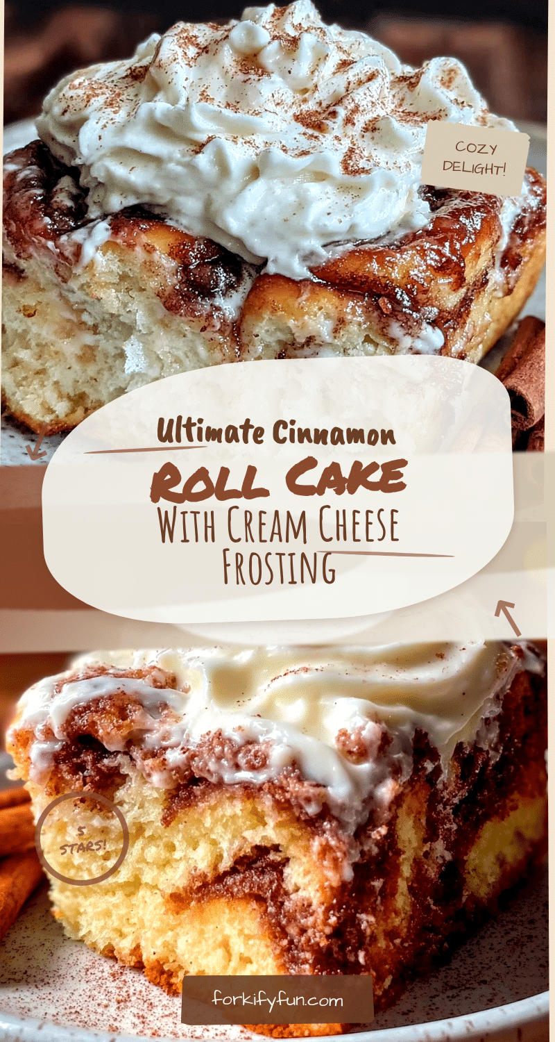 cozy cinnamon roll cake recipe