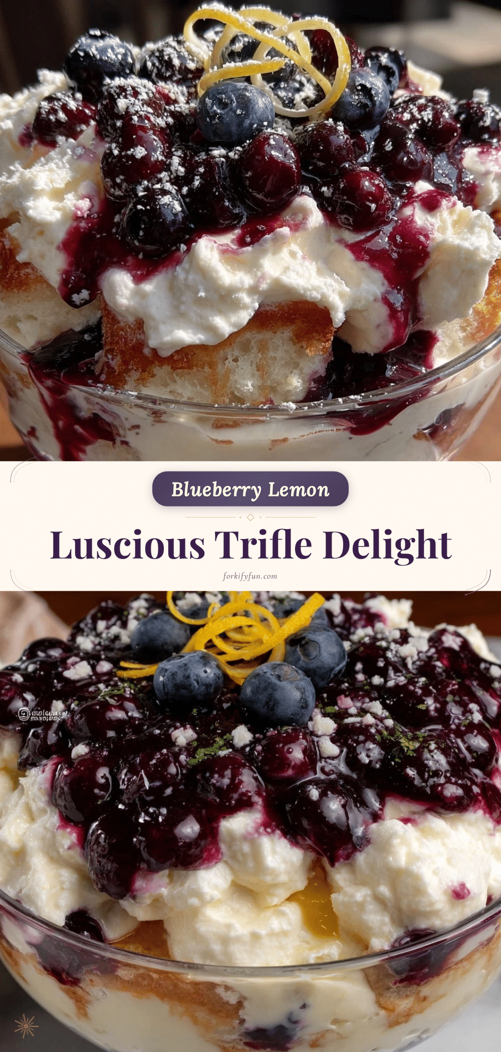 creamy blueberry lemon trifle recipe