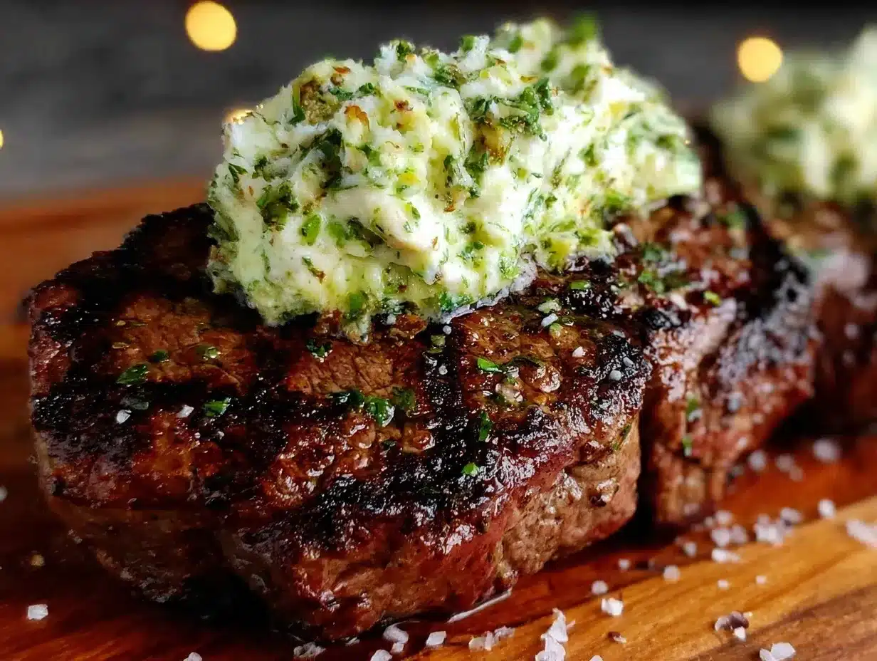 creamy garlic scape compound butter preparation steps