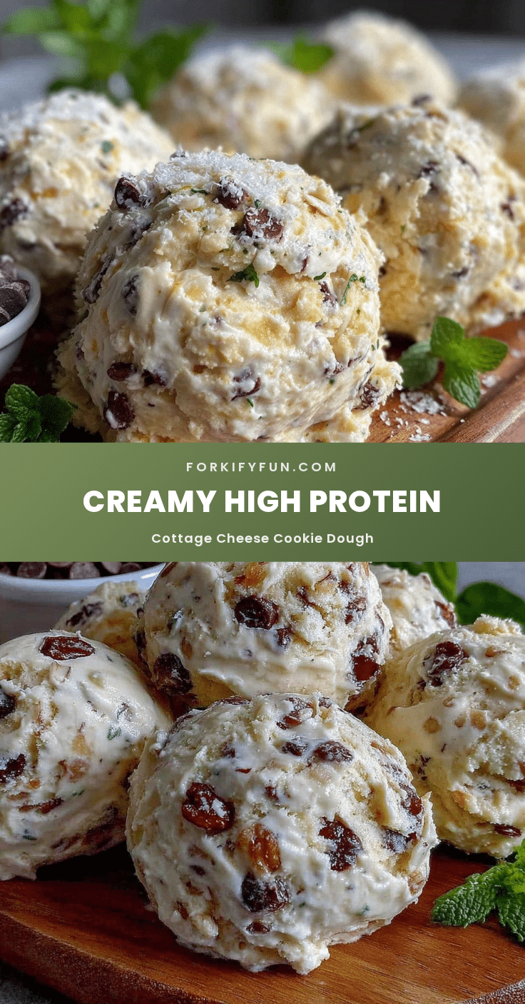 creamy high protein cottage cheese cookie dough recipe