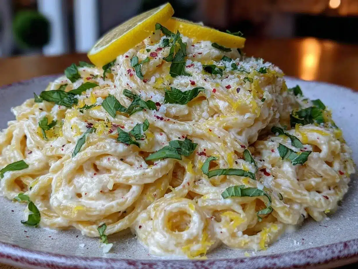 creamy lemon ricotta pasta preparation steps