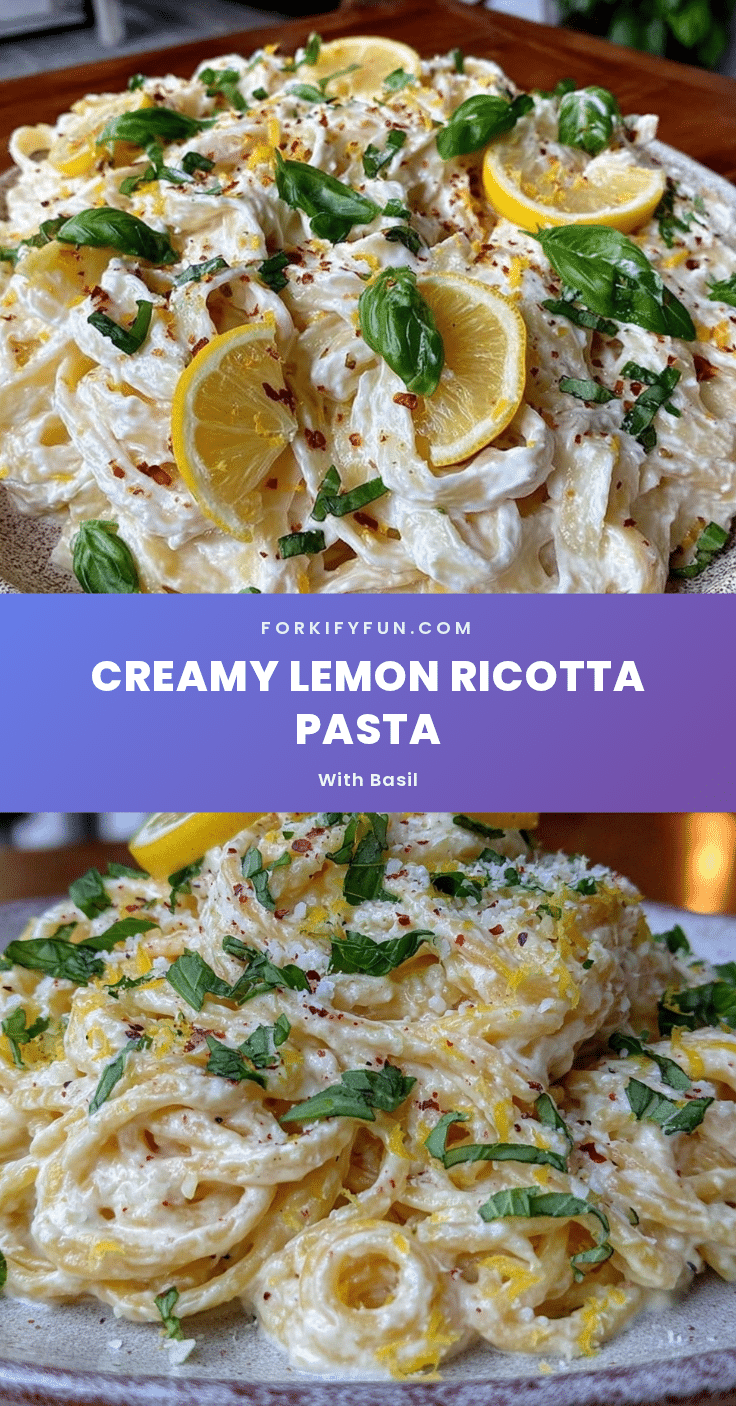 creamy lemon ricotta pasta recipe