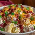creamy loaded potato salad - featured image