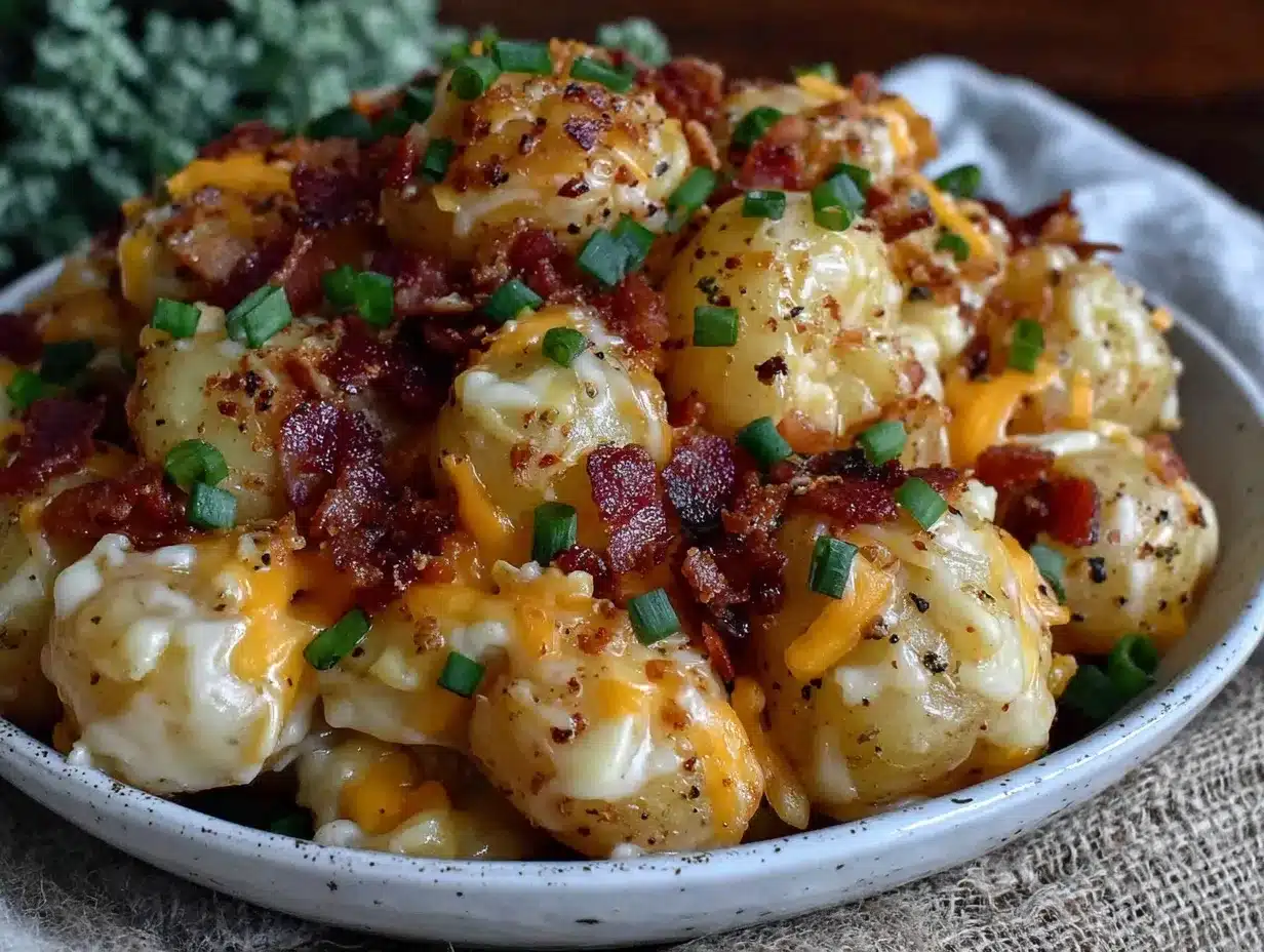 creamy loaded potato salad preparation steps