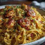 creamy one-pot Cajun chicken Alfredo - featured image