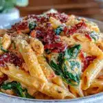 creamy sun-dried tomato penne - featured image