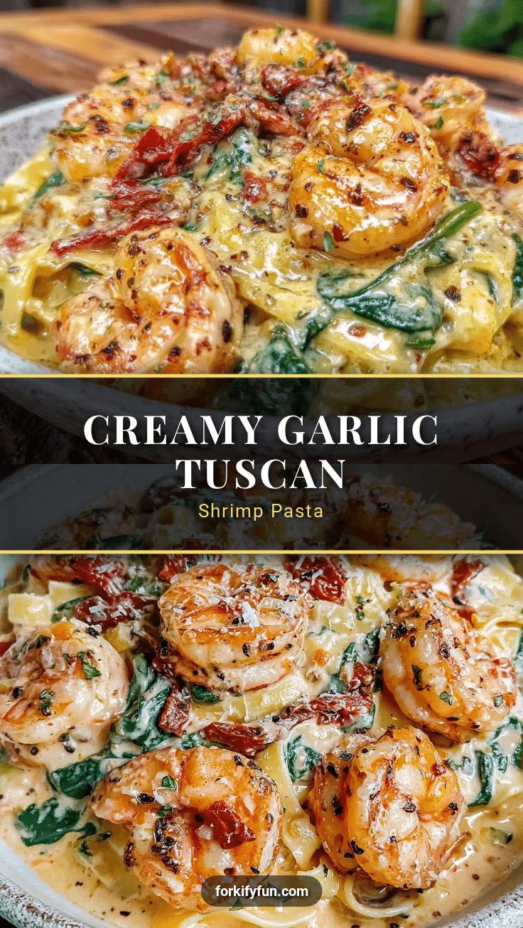 creamy tuscan shrimp pasta recipe