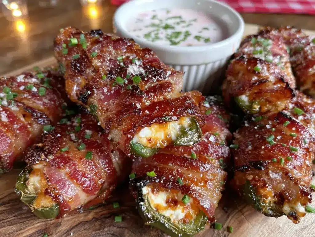 crispy bacon-wrapped jalapeño poppers - featured image