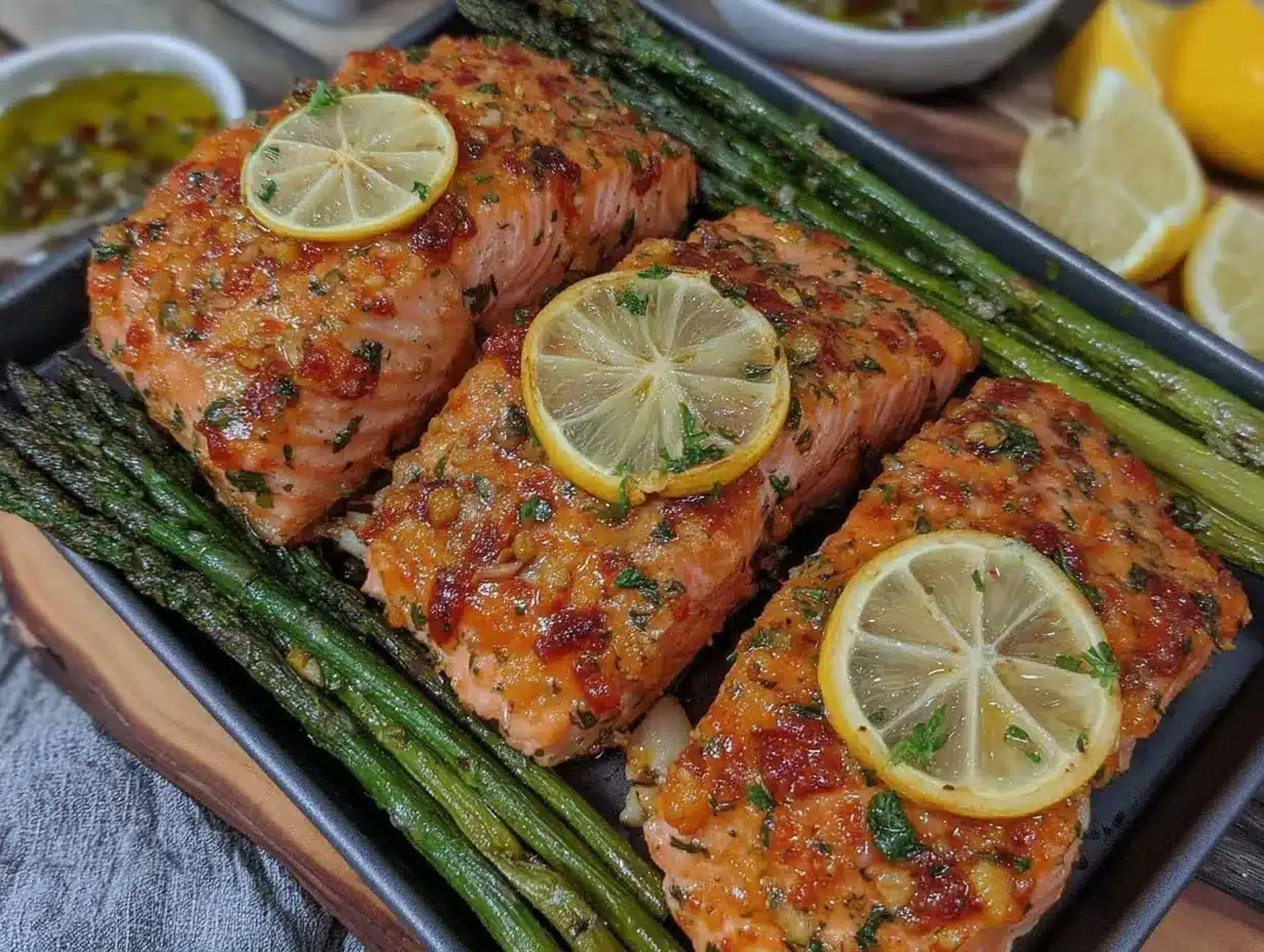 crispy baked lemon herb salmon preparation steps