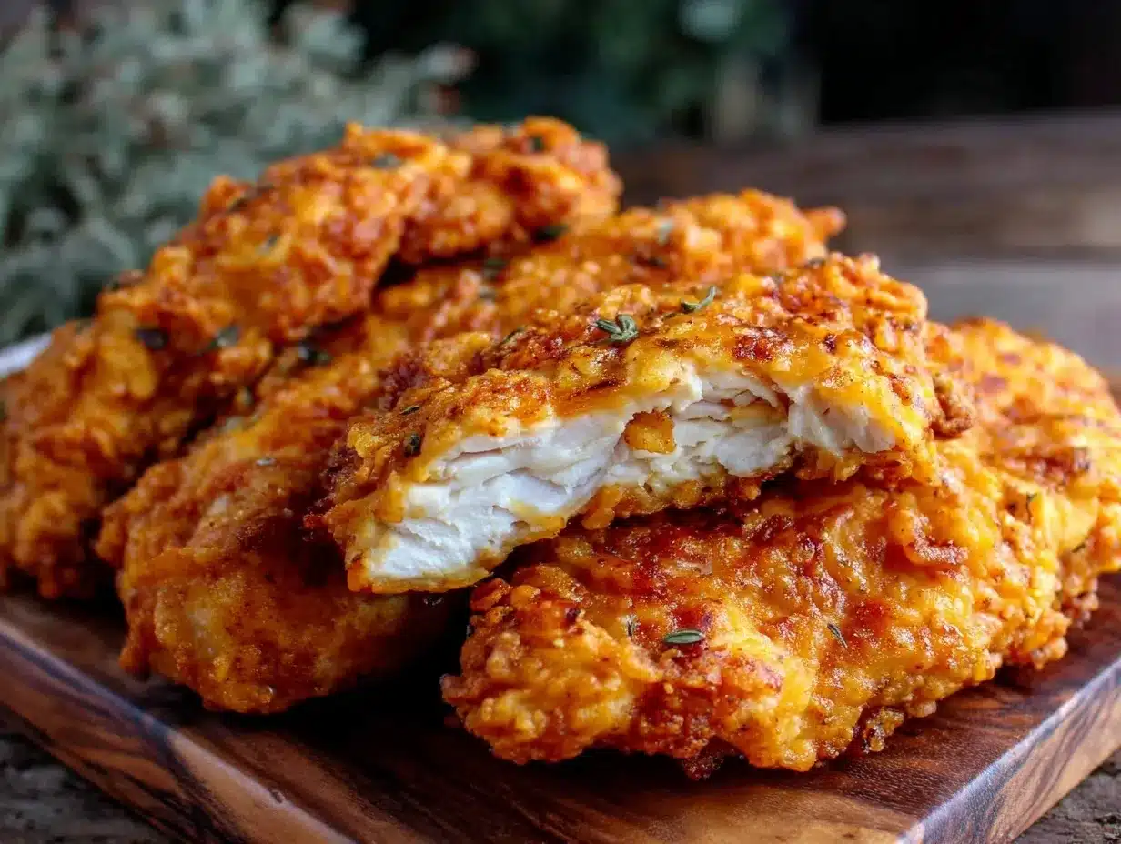 crispy buttermilk fried chicken tenders preparation steps