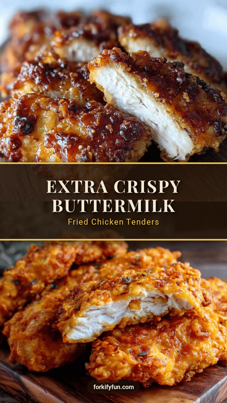 crispy buttermilk fried chicken tenders recipe