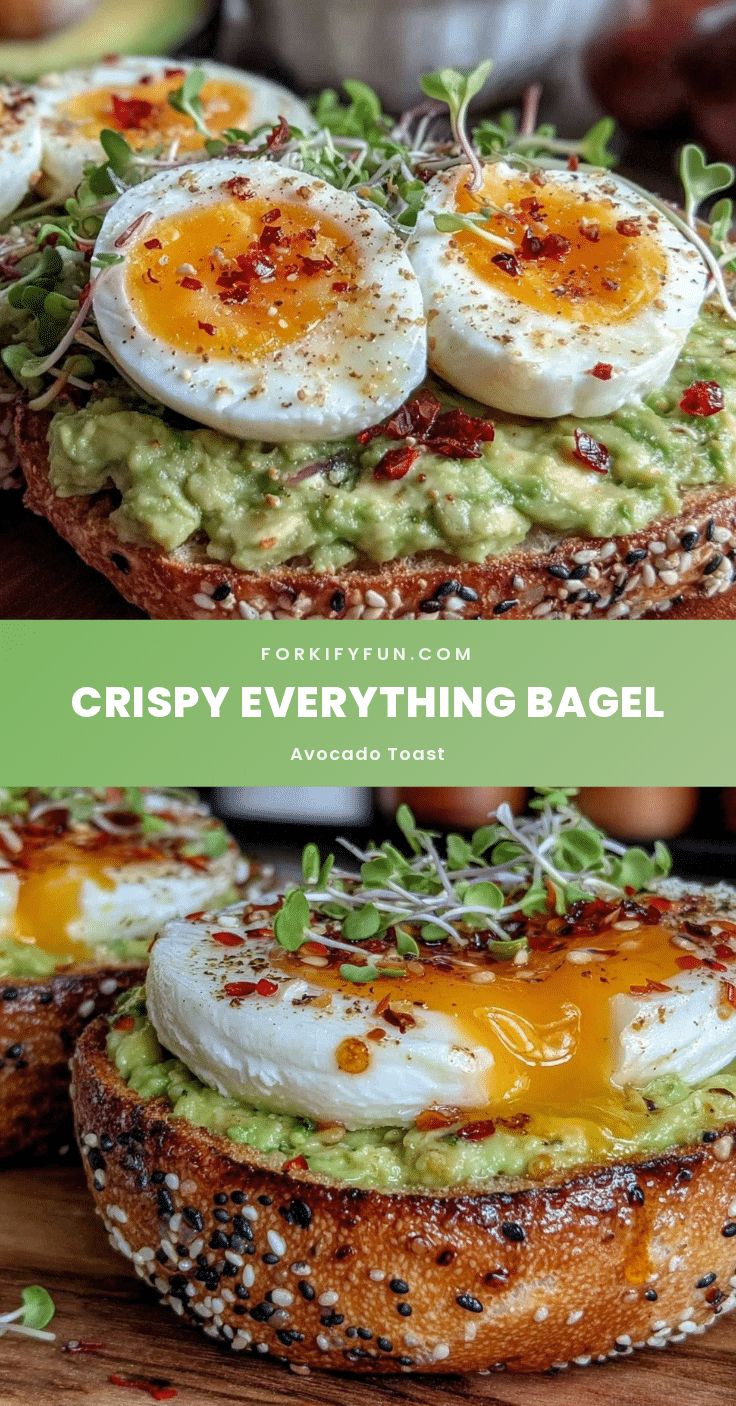 crispy everything bagel avocado toast recipe