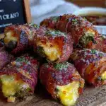 crispy firecracker bacon-wrapped jalapeño poppers - featured image
