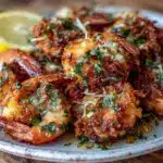 crispy garlic butter shrimp - featured image