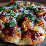 crispy grilled BBQ chicken pizza - featured image