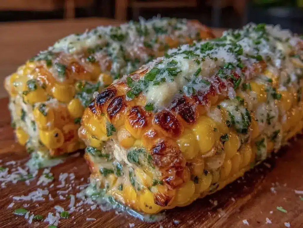 crispy grilled corn on the cob - featured image
