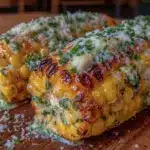 crispy grilled corn on the cob - featured image