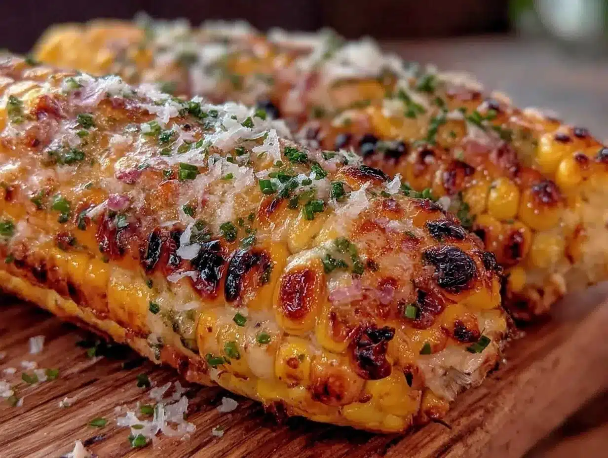 crispy grilled corn on the cob preparation steps