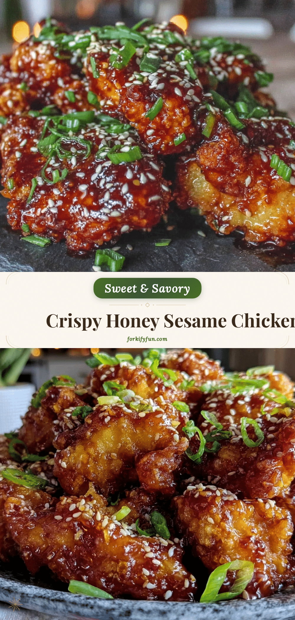 crispy honey sesame chicken recipe