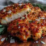 crispy parmesan crusted chicken breast - featured image