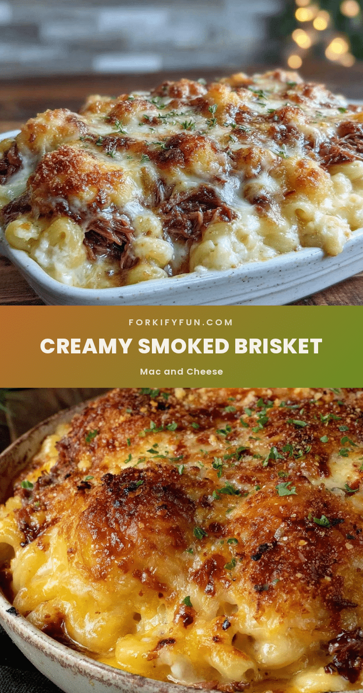 crispy smoked brisket mac and cheese casserole recipe