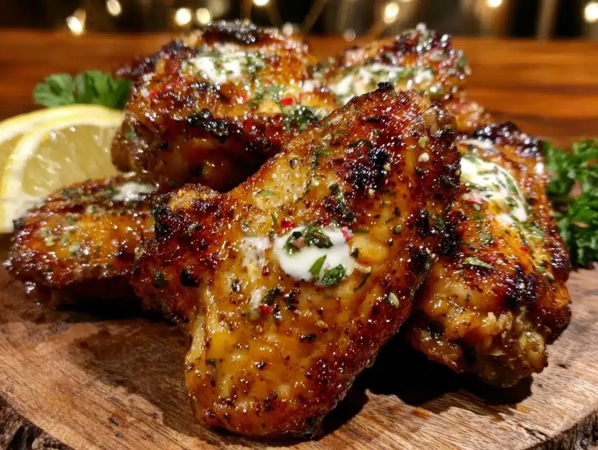 crispy smoked chicken wings preparation steps