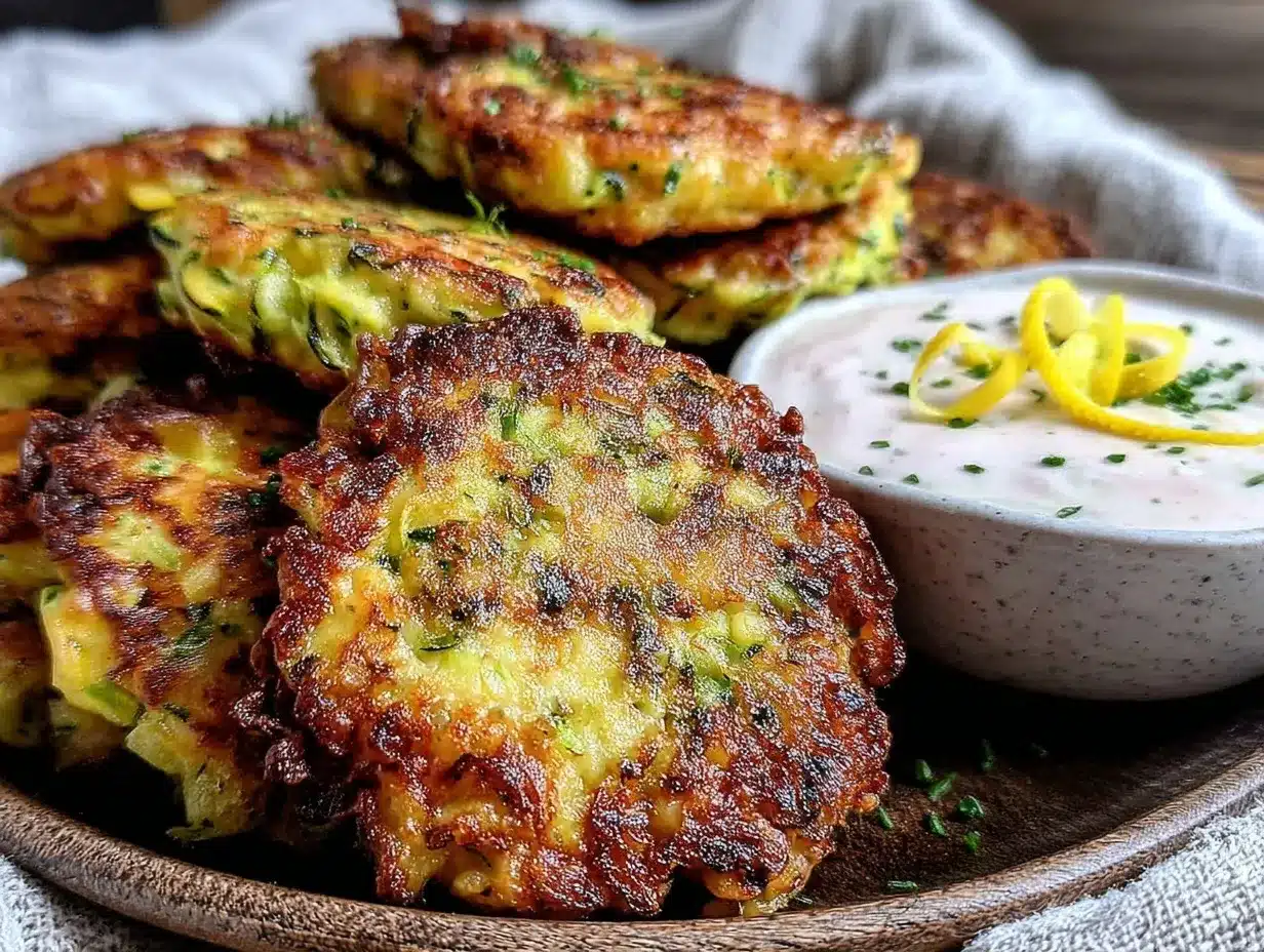 crispy zucchini fritters preparation steps