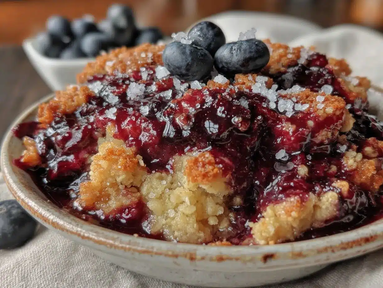 easy blueberry crisp preparation steps