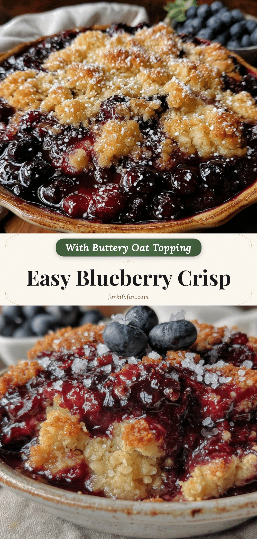 easy blueberry crisp recipe