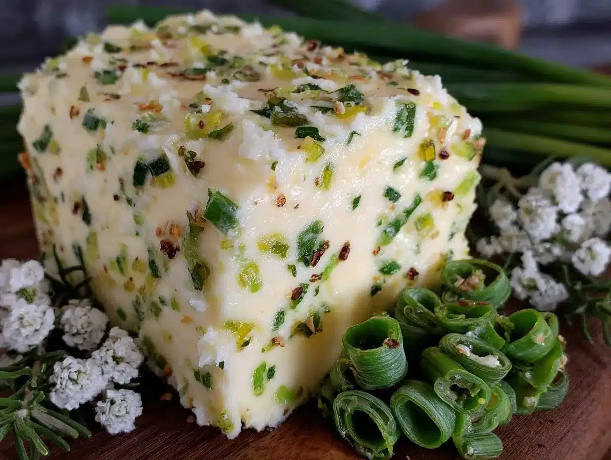 easy creamy garlic scape compound butter preparation steps