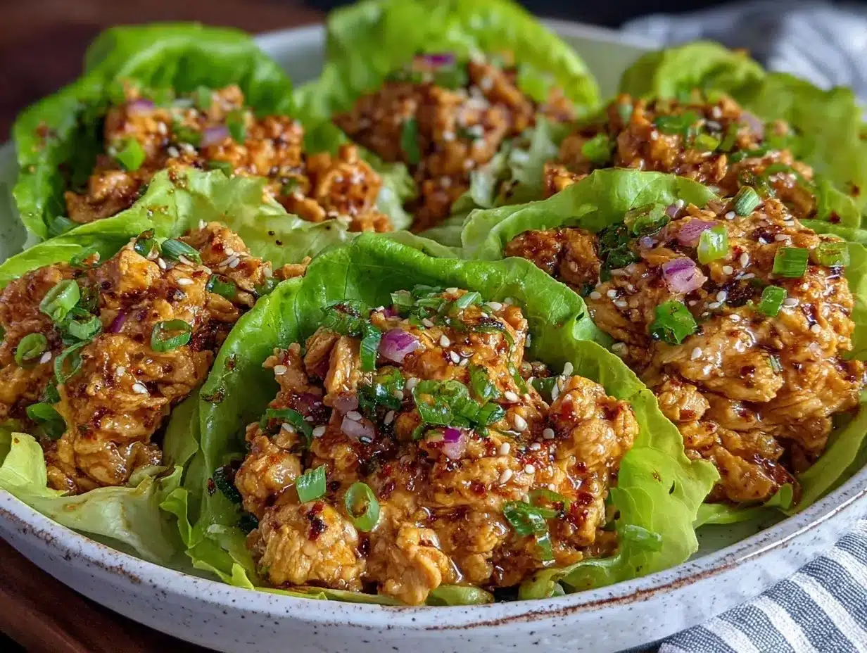 Easy Crispy PF Changs Chicken Lettuce Wraps preparation steps