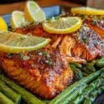 easy crispy sheet pan salmon - featured image