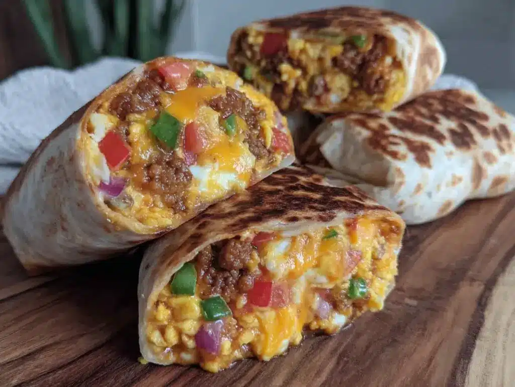 easy make-ahead breakfast burritos - featured image