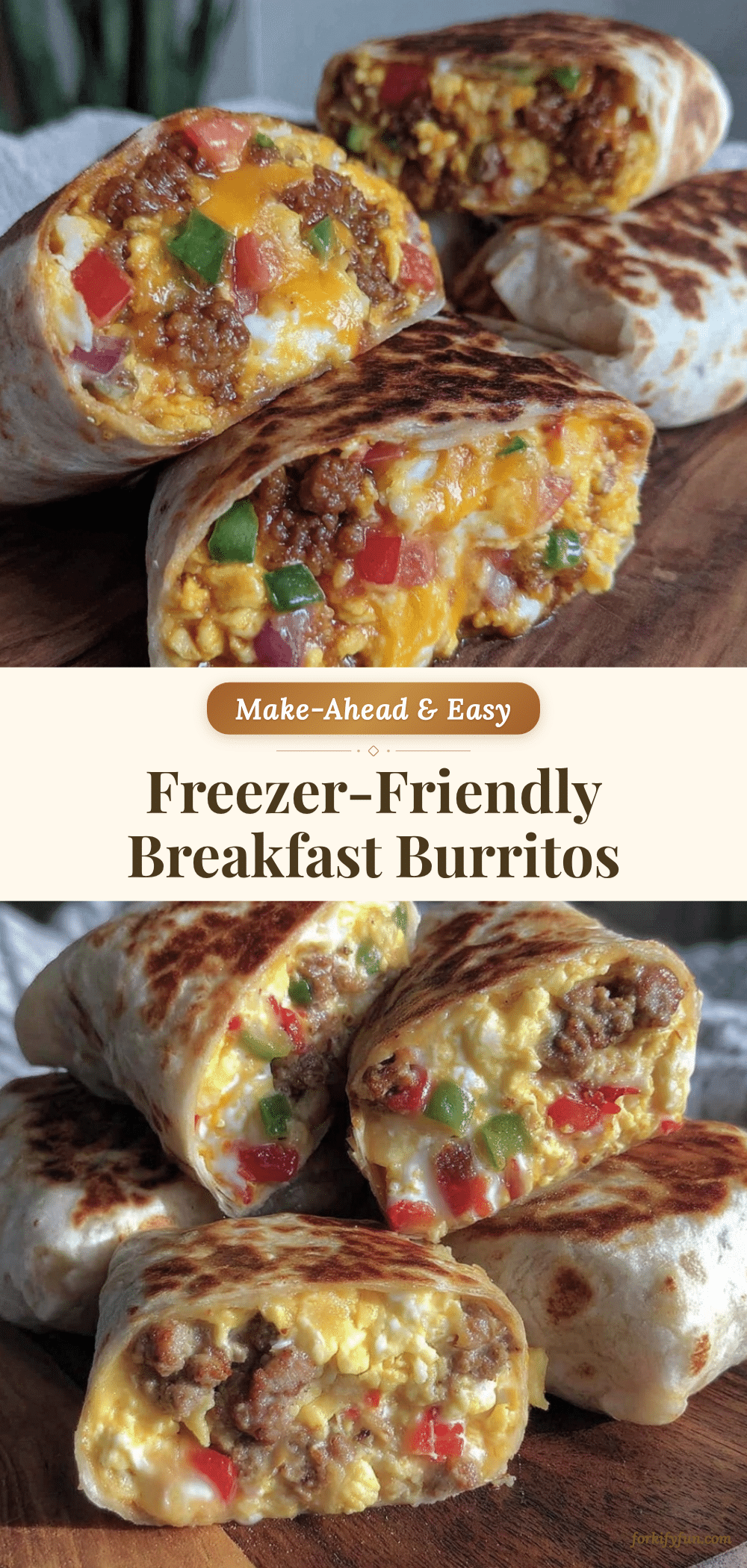 easy make-ahead breakfast burritos recipe